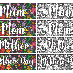 colour_flower_doodles_mothers_day_bookmarks