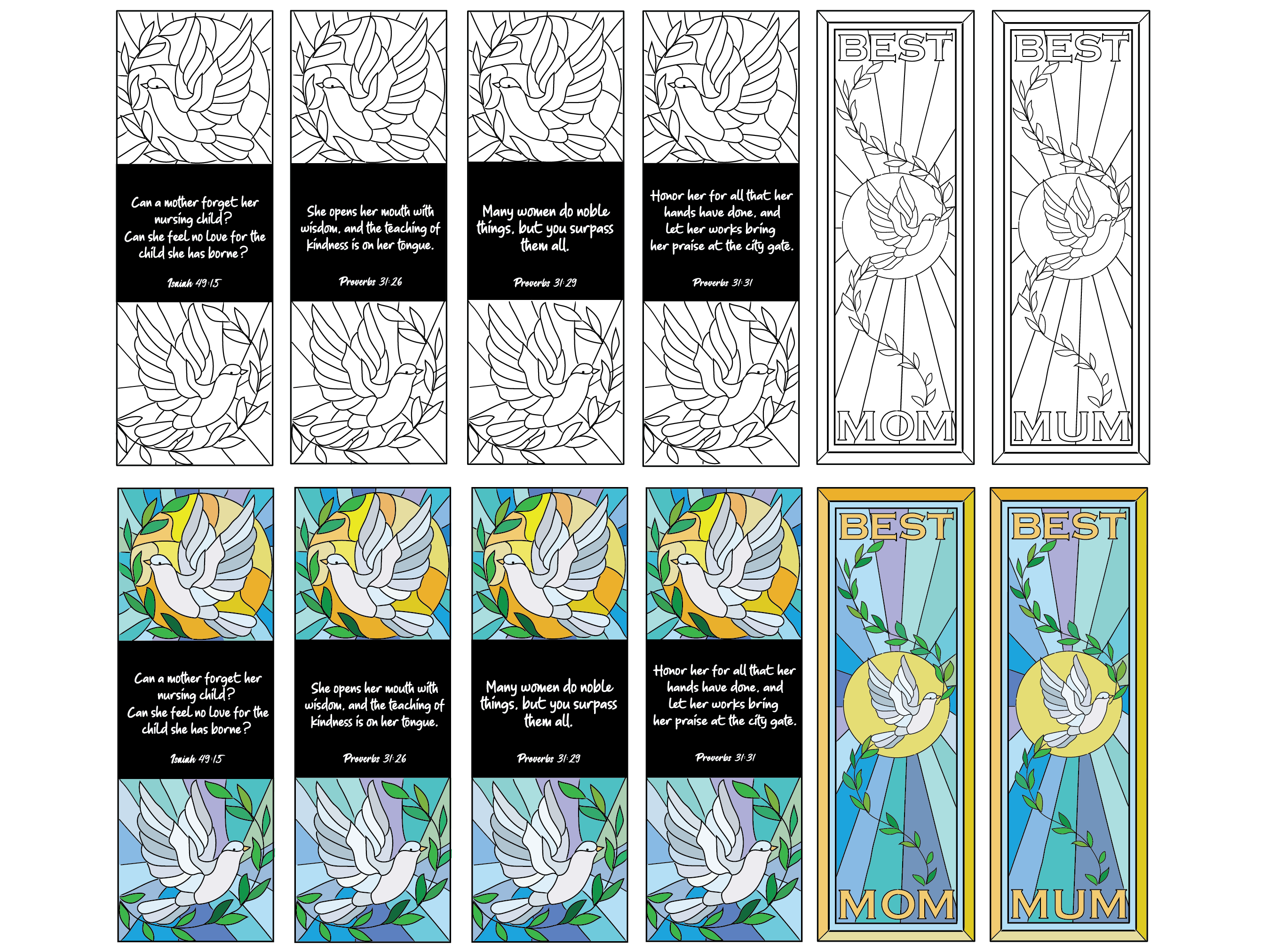 stained_glass_mothers_day_bible_bookmarks_color_in